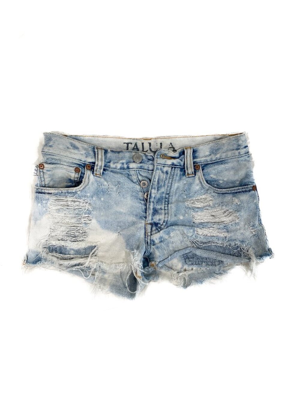Talula Acid Wash Distressed Denim Shorts Size 24